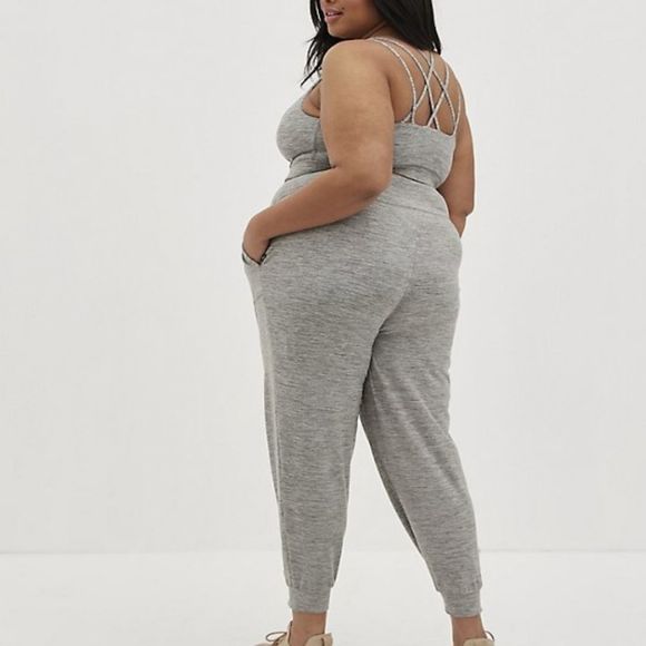 Happy Camper By Torrid Grey Brushed Pull On Casual Relaxed Fit Pant Size…5XL - Picture 4 of 6